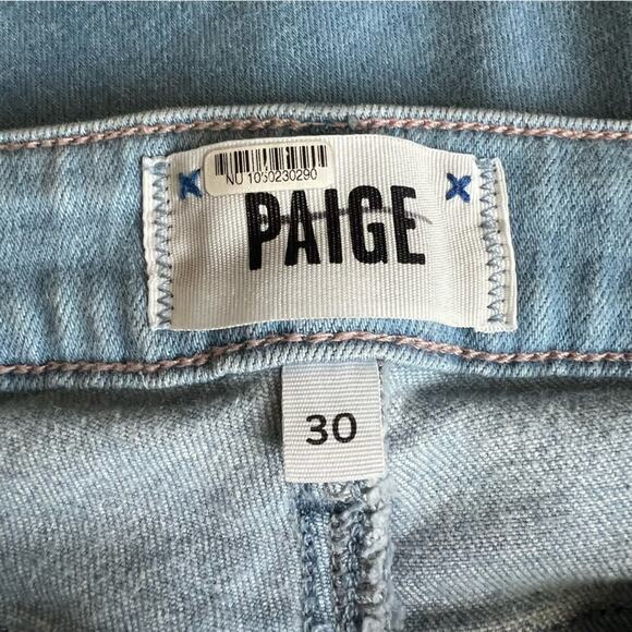 Paige Women’s Genevieve Light Wash High Rise Stretch Bell Bottom Flared Jeans 30 - Picture 4 of 12